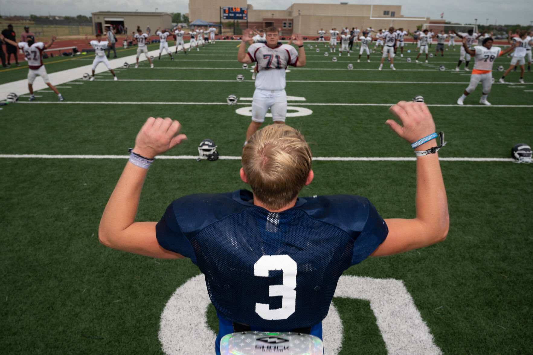 Lincoln North Star football practice, 8:15 a.m.